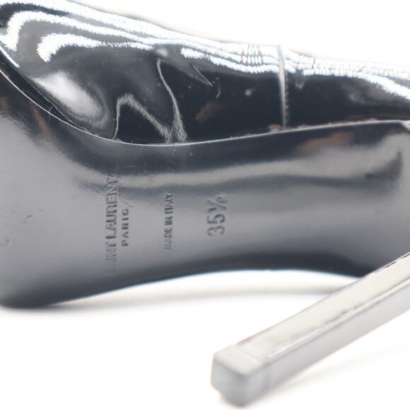 Saint Laurent Thorn Patent Leather Pointed Toe Pump Size 35.5 EU - Picture 7 of 11